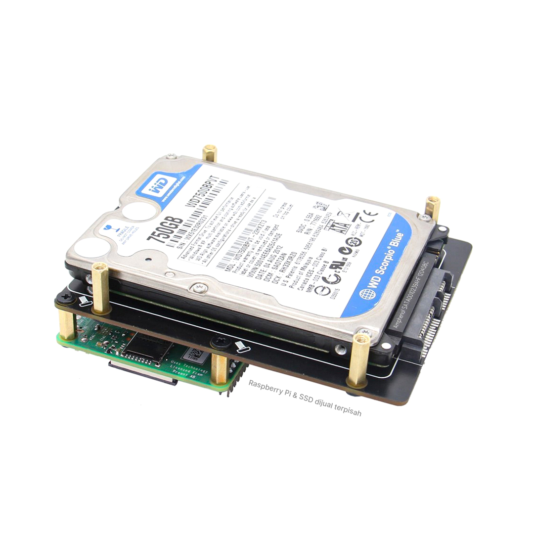 X825 V1.5 2.5 inch SATA HDD/SSD Expansion Board For Raspberry Pi 4 By SupTronics
